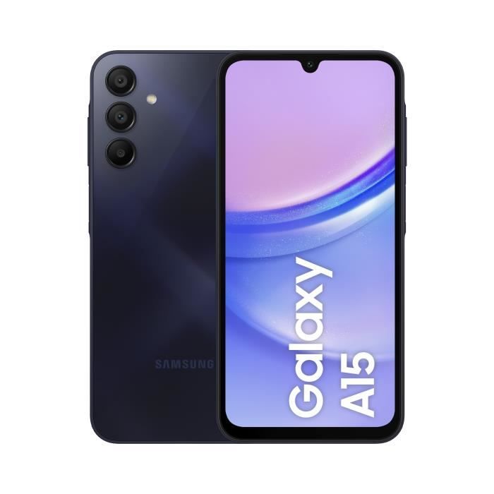 Samsung Galaxy A15 4G Smartphone 128 Go Bleu nuit