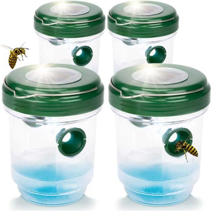 Lot De 4 Pièges À Guêpes Réutilisable I Piège À Frelons À Suspendre I ...