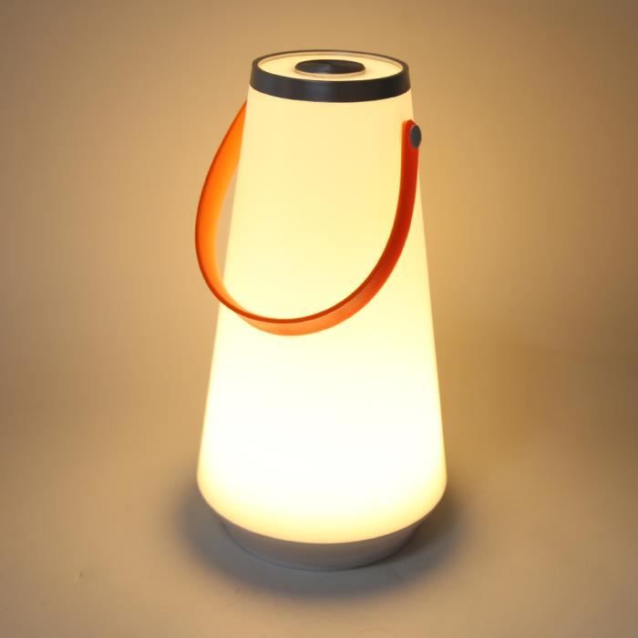 Lanterne de table sans fil portable lumière USB rechargeable lampe de nuit tactile pour camping en plein air urgence-FAC
