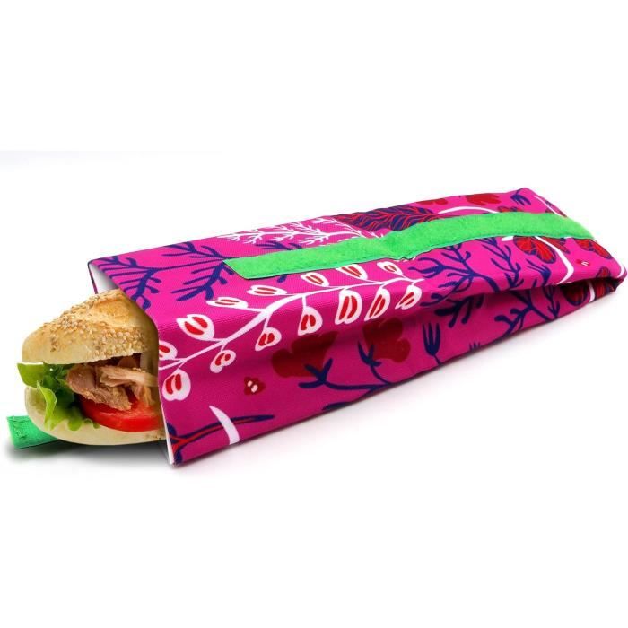 Buabi Sac De Rangement Réutilisable. Boîte à Déjeuner, Sandwich, Déjeuner, Goûter Pour Enfants Et Adultes. Respectueux De L'environnement Et Sans BPA