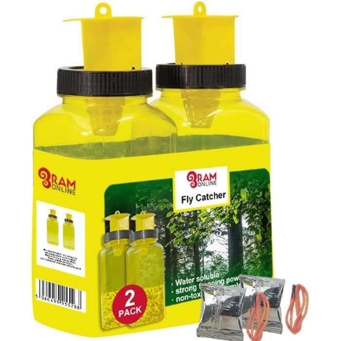 SOLUTRAP - 3 Pièges Universels Jaunes - Mouches - Guêpes