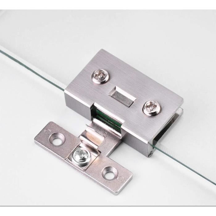Charnières Pour Porte En Verre Sans Perçage - En Acier Inoxydable Premium - Neuf