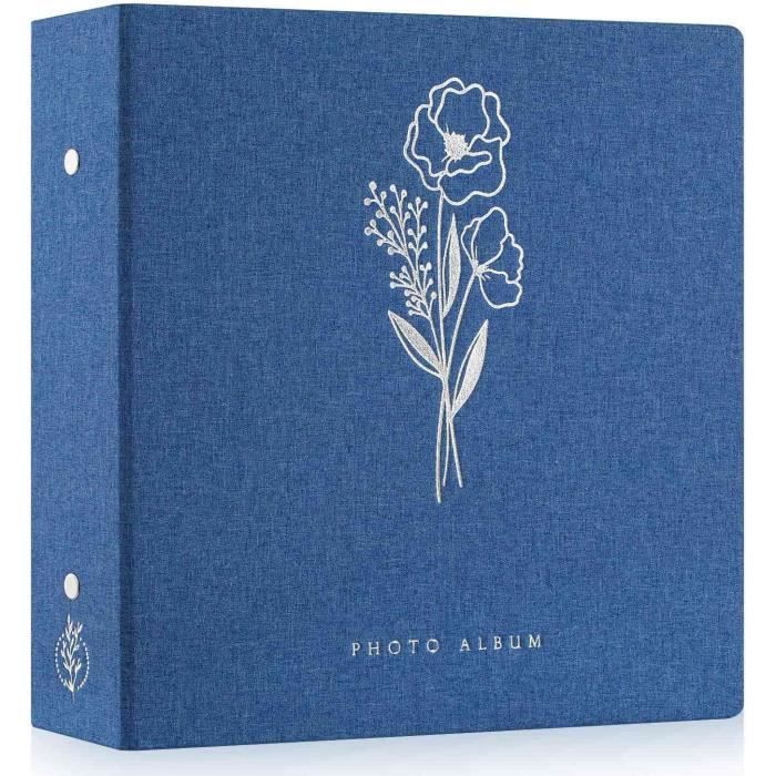 Lanpn Album Photo Mariage 10x15cm 1000 Poche Photos, Lin Tissu Album Hold 1000 Horizontal Vertical Photos (Fleur, Beige) | Votre wishlist sur