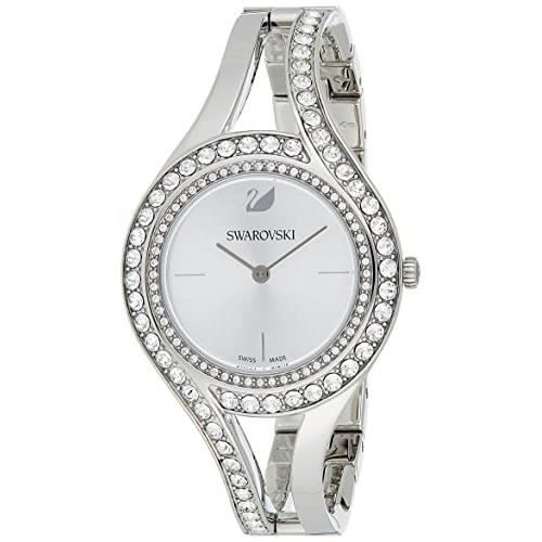 swarovski montre eternal, bracelet en métal, blanc, acier inoxydable