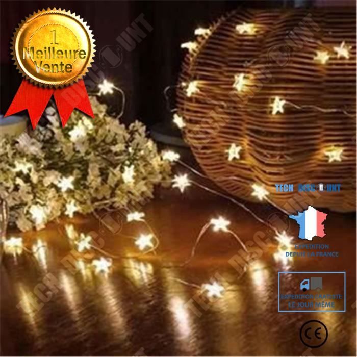 Guirlande Lumineuse LED 6 Mètres 200 Ampoules – Blanc Chaud, Télécommande, USB, Flexible