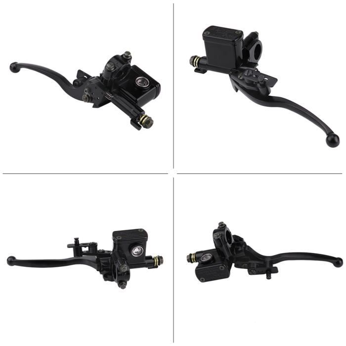 Maître-cylindre De Frein Avant Gauche 22mm - Pour Quad Et VTT Dirt Bike - Alliage D'aluminium - Noir