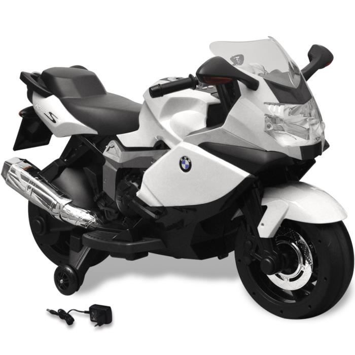 Blanc Moto Electrique 6v De Style Bmw 283 Avec 2 Sons Corne Pour Enfants De 3 A 6 Ans Capacite Max 30kg Achat Vente Moto Scooter Cdiscount