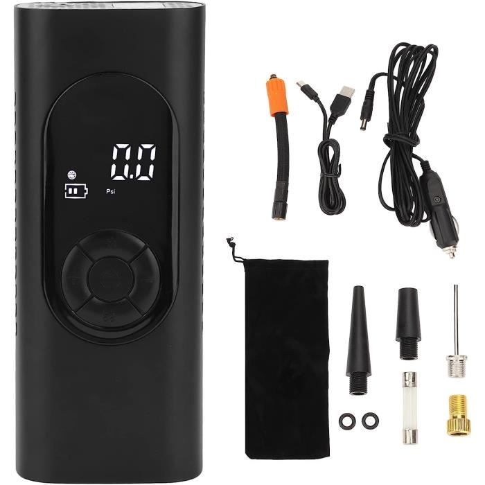 Enntas Compresseur à Air Portatif 6000mAh, Gonfleur Pneus Voiture