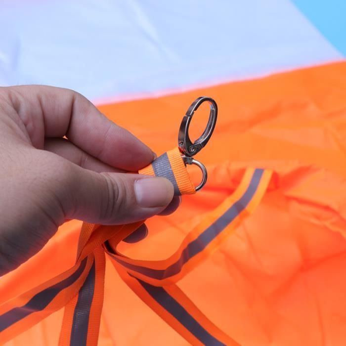 Girouette girouette pour aéroport et héliport 80cm, Orange Sac de chaussette de mesure du vent arc-en-ciel extérieur avec ceinture réfléchissante Jcstarrie Windsock 