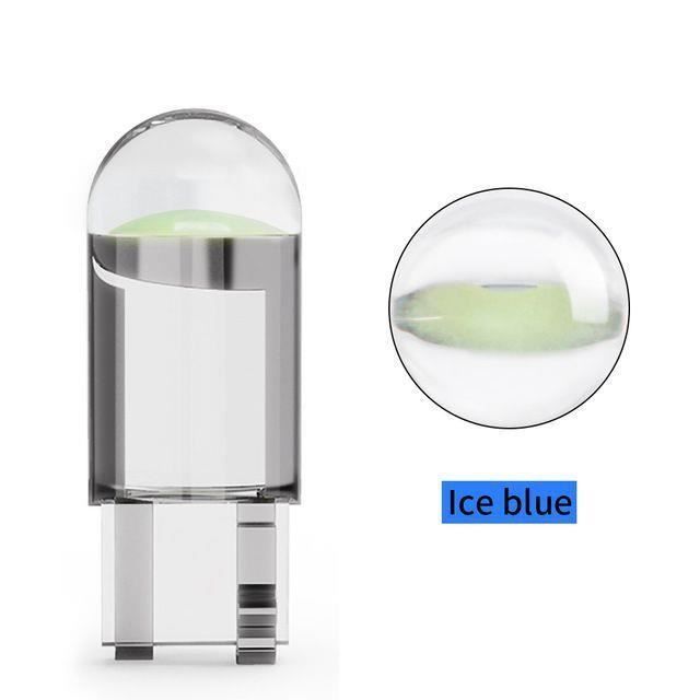 Ampoule LED T10 W5W Ice Bleu 12V Pour Voiture, Moto, Scooter - 140 Lumens, 10 000K - Neuf