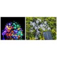 Lampe de jardin solaire LED - 50 LED en forme de fleur - étanche - 4 couleurs disponibles-1