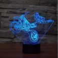 Eclairage 7 Couleurs 3D Cross-Country Moto Table De Moulage Lampe Pour Enfants Tactile Interrupteur Led Veilleuse Usb Lampara Bébé-1