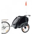 Remorque vélo enfant - BIKE ORIGINAL - Journey - Noir - 45 kg-1