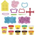 PLAY-DOH - Styles de Peppa Pig avec 9 Pots de pâte à modeler atoxique - 11 accessoires - jouet pour enfants - dès 3 ans - Les héros-1