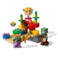 LEGO® Minecraft 21164 Le Récif Corallien, Jouet avec Figurines d'Alex, un Zombie et une Épée-1