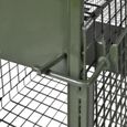 Attrape à animaux Cage piège pour animaux chats chiens lapins avec 2 portes-1