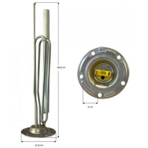 résistance stéatite de chauffe eau 2200 W 47 mm Lg 475 cotherm REST224702 - se