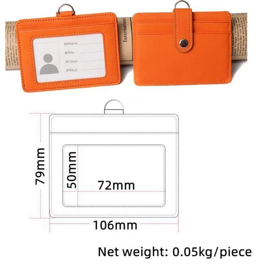 Porte-badge Rétractable Avec Cordon - Identification Coulissante SODIAL