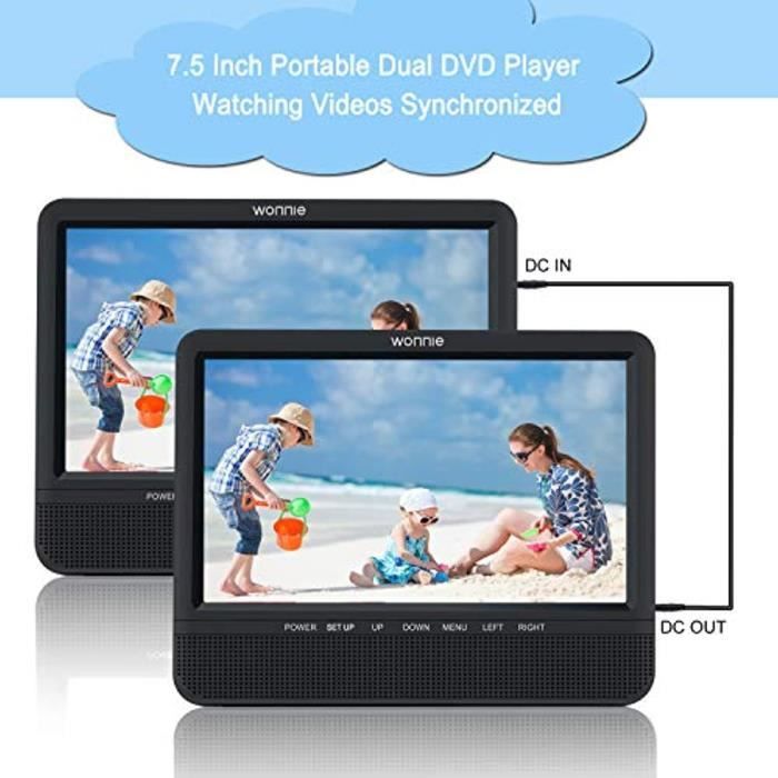 Lecteur DVD Portable de 13.9 pour la Voiture et Les Enfants écran