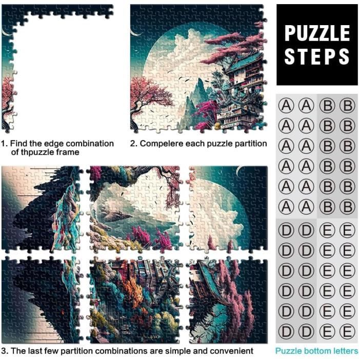 Puzzle Japonais Fleurs De Cerisier Puzzle Pour Adultes 500 Pièces