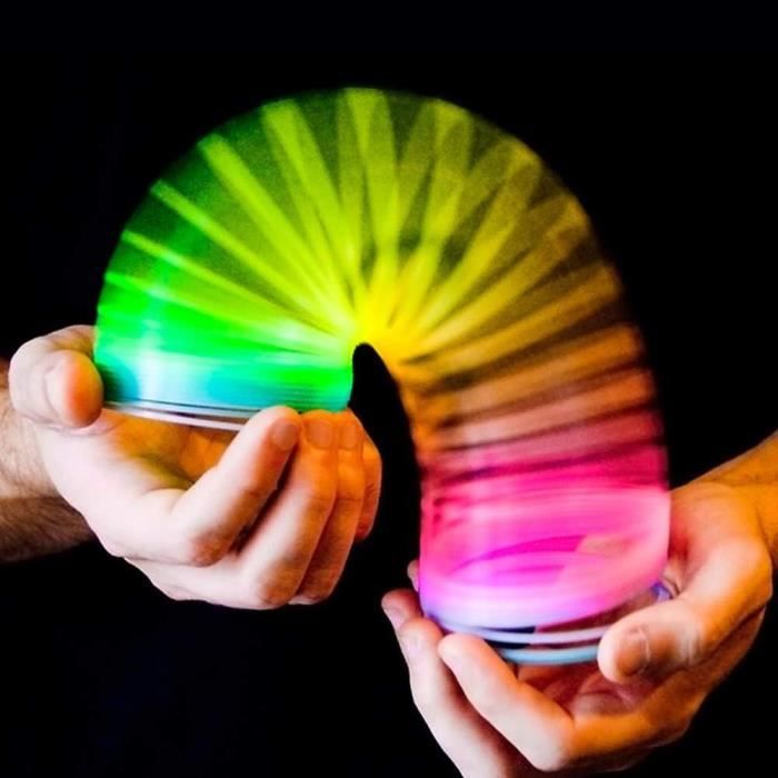 2 Pièces Rainbow Spiral Jouet Set, Ressorts en Spiral, Bobine Jouet Parfait pour Les Cadeaux de fête (6.5 x 6cm
