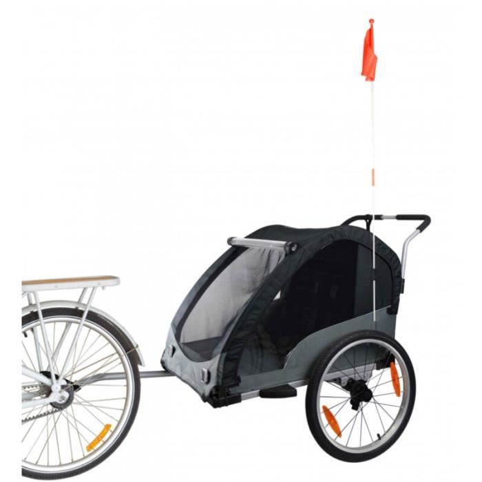 Remorque vélo enfant BIKE ORIGINAL Journey Noir 45 kg