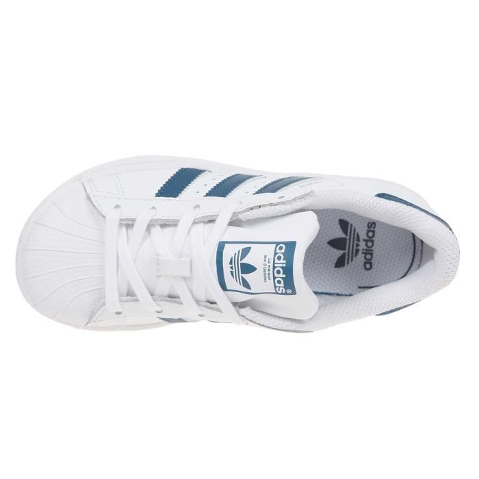 ADIDAS ORIGINALS Baskets Superstar - Blanc et bleu - Enfant garçon -  Cdiscount Chaussures