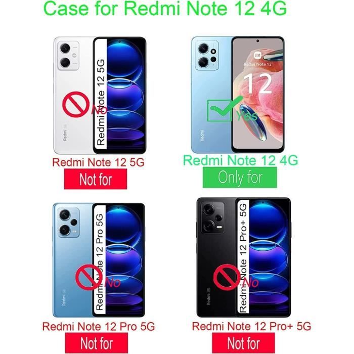 Htdmobiles - Coque pour Xiaomi Redmi Note 12 4G - housse etui rigide anti  choc + verre trempe - NOIR - Coque, étui smartphone - Rue du Commerce