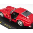 Voiture miniature de collection - Ferrari 250 GTO 1962 - Rouge - FN010-2