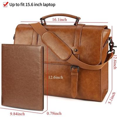 Sac Bandoulière Tonyeee 15,6" - Ordinateur Portable, Travail, Voyage - 42x27x12,5cm - Noir