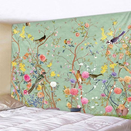 Papier Peint Non Tissé Non Collé, Motif Floral Vert Foncé, Style Rural, Rétro, Nostalgique, Magasin De Vêtements, Café, Restaurant, Chambre à Coucher, Salon, Arrière-plan TV, 55 X 100 Cm (l X L