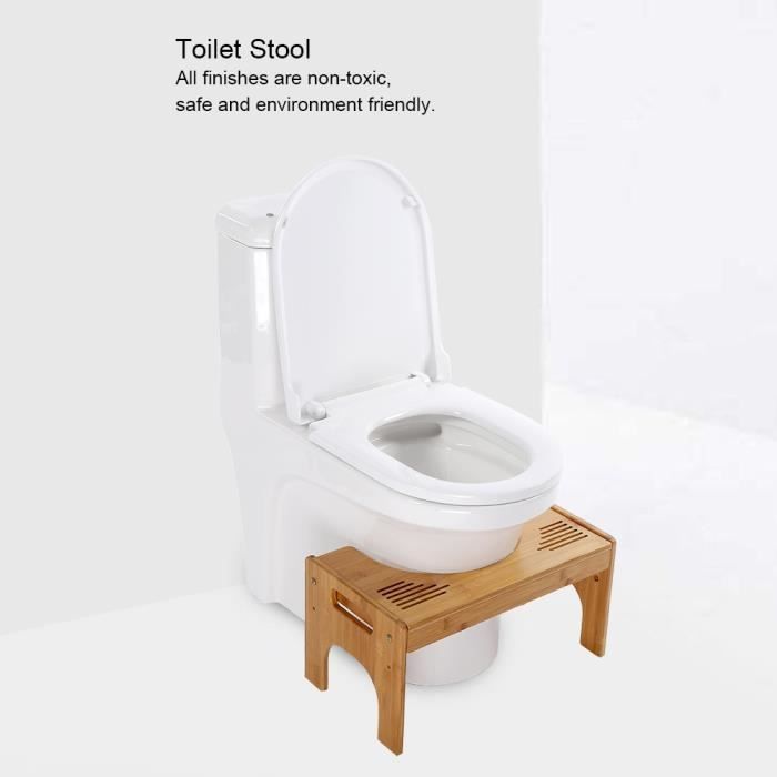 Achat Tabouret Accroupisseur de Toilettes en Bambou - Marche Pied