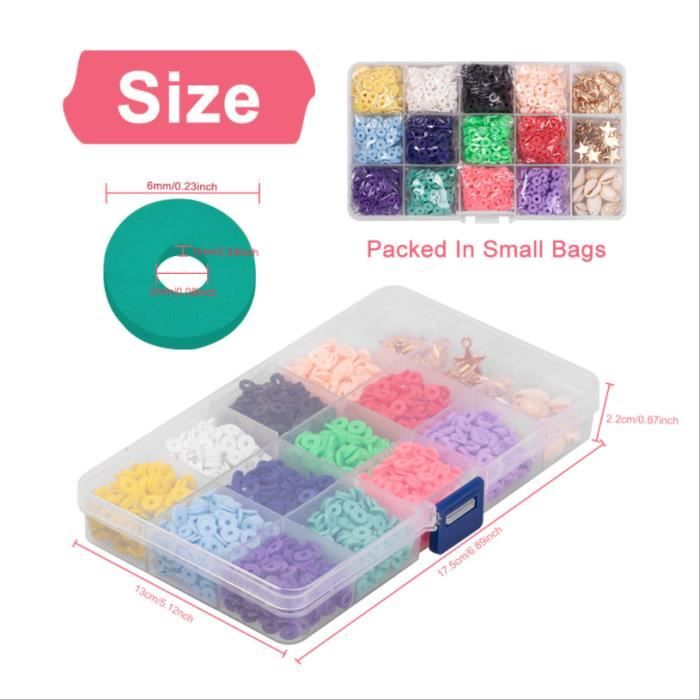 Fabrication Bijoux Zalati Kit De Perles Avec Crochets, Perles Et Cordon De Couture Pour La Fabrication De Bijoux, Bracelets, Projets D'artisanat, Kits De Loisirs Créatifs Loisir Créatif Perles Et Cordon