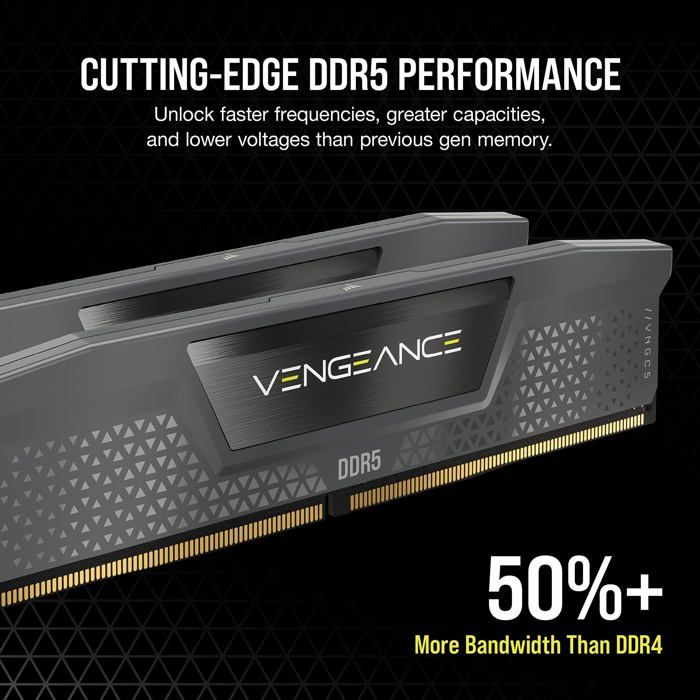 Mémoire RAM - CORSAIR - CMK64GX5M2B6000Z30 - VENGEANCE - DDR5