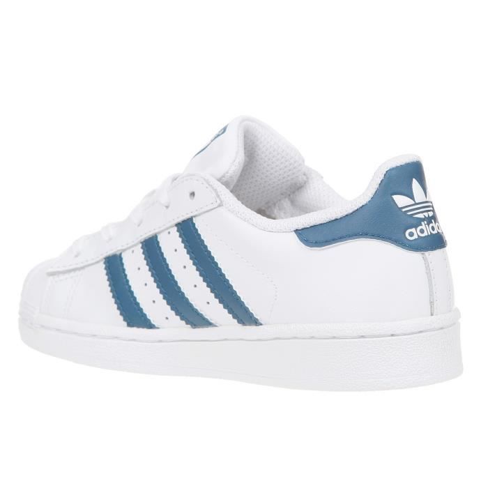 ADIDAS ORIGINALS Baskets Superstar - Blanc et bleu - Enfant garçon -  Cdiscount Chaussures