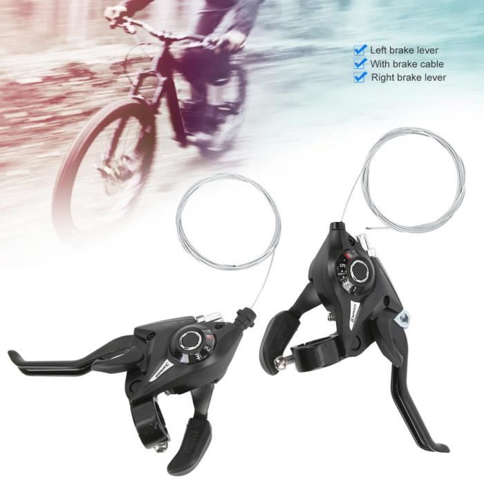 Jeu De 2 Leviers De Frein Et Contrôleur De Vitesse Pouce Falcon, Pour Vélo, Alliage Aluminium