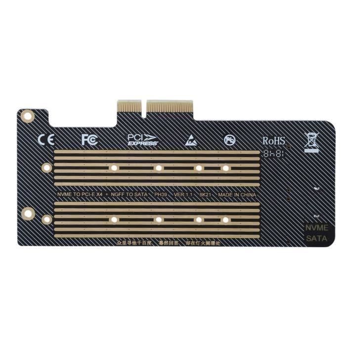 Riser Convertisseur M.2 M Key Vers PCIe 3 Ports, Carte MPCIe Vers PCIe 2.0 1x, Neuf, Marque KALEA-INFORMATIQUE