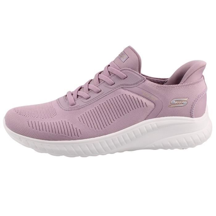 Baskets Skechers Femme Violet SKECHERS 117497 LAV A elastique Plat Textile