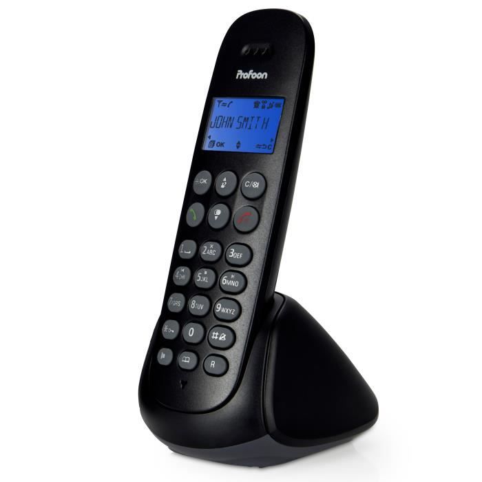 Téléphone fixe sans fil avec répondeur Philips D4752B 34 Duo Noir -  Cdiscount Téléphonie