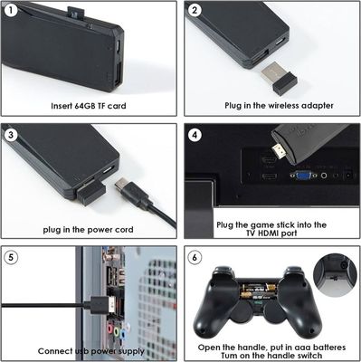 Clé de jeu rétro - Noir 64 Go - Console de jeu rétro, clé de jeu 4K Pro Clé de jeu rétro - Noir 64 Go - Console de jeu rétro, clé de jeu 4K Pro