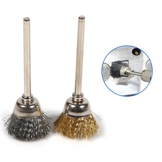 36Pcs Brosse en Laiton de Polissage Ensemble Métallique pour Perceuse Outils ...