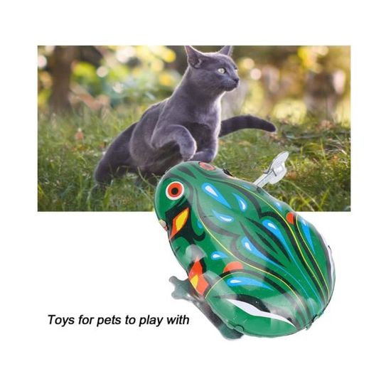 Naroote Jouets à Remonter, Grenouilles Sauteuses Grenouilles Sauteuses en Métal Vert Jouets à Remonter 5 Pièces Grenouilles à Ressort Mécanique Jouet Grenouilles Hoppity pour Accessoires