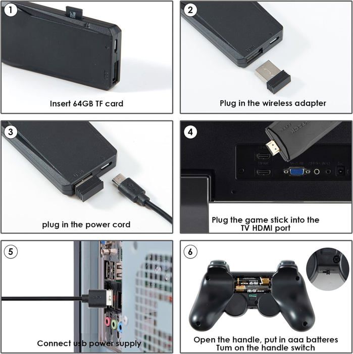Console Rétro HDMI 20000Jeux Avec 2Manettes Sans Fil Hoco GA31 – | Your Family Shopping Platform