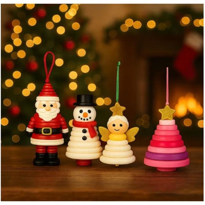 Waycin Kit De Décoration De Sapin De Noël En Crochet à Faire Soi-même - Kit De Décoration De Vacances Pour Débutant, Nœud D'arbre - Décoration De Fête