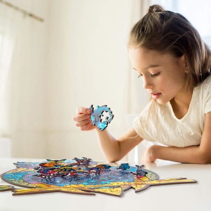 Universal - Puzzle bois hibou 200 pouces pour adultes et enfants _  Multicolore - Animaux - Rue du Commerce