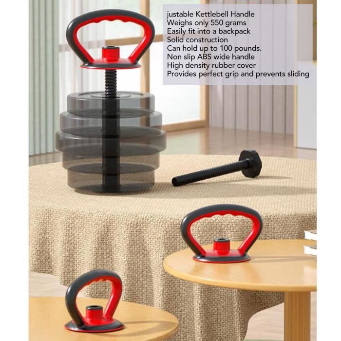 Poignée Universelle Pour Kettlebell Valink - Base Ajustable, Matériel Fitness Maison Pour Entraînement Complet - 2
