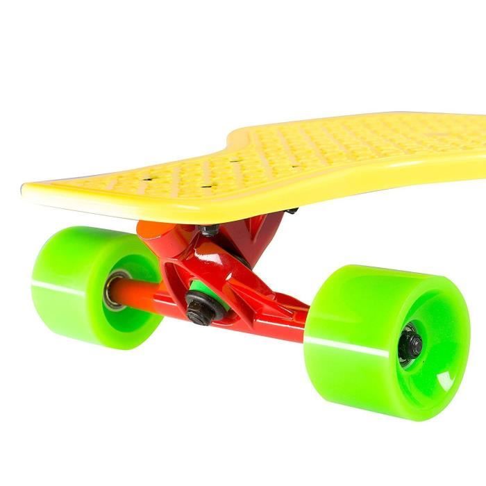 Skateboard SportPlus EZY longboard Retro Jaune Mixte Occasionnel Adulte Freestyle Achat Vente Skateboard SportPlus EZY longboard Retro Jaune Mixte Occasionnel Adulte Freestyle Cdiscount