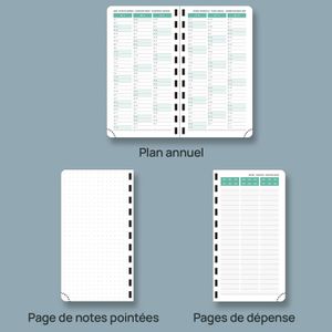 Recharge Quo Vadis Président SD 2025-2026 – 16 Mois Semainier Multilingue 21x27 Cm