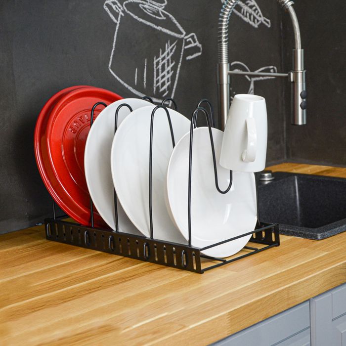 Organisateur Tiroir Cuisine Rétractable 25,5cm Pour Casseroles Et Couvercles - Rangement Antidérapant