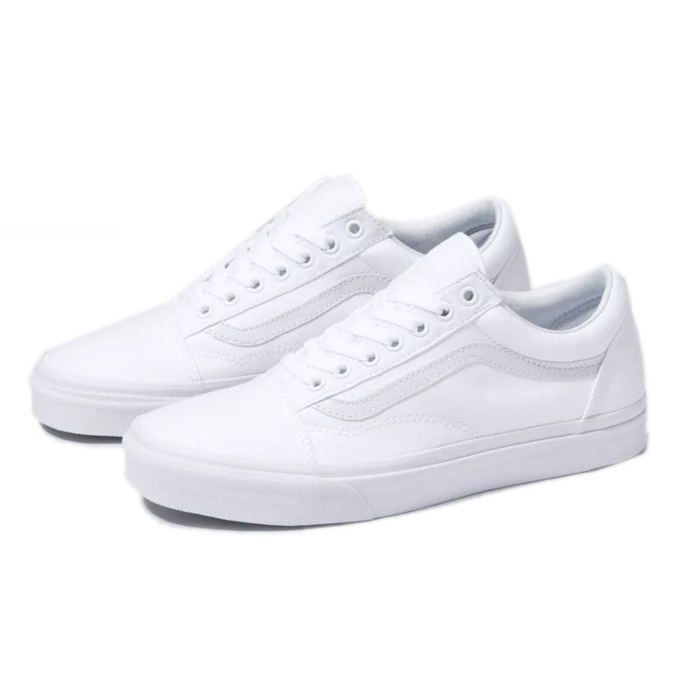 Basket Vans Old Skool Blanc Lacets Homme/Femme Blanc - Main Image